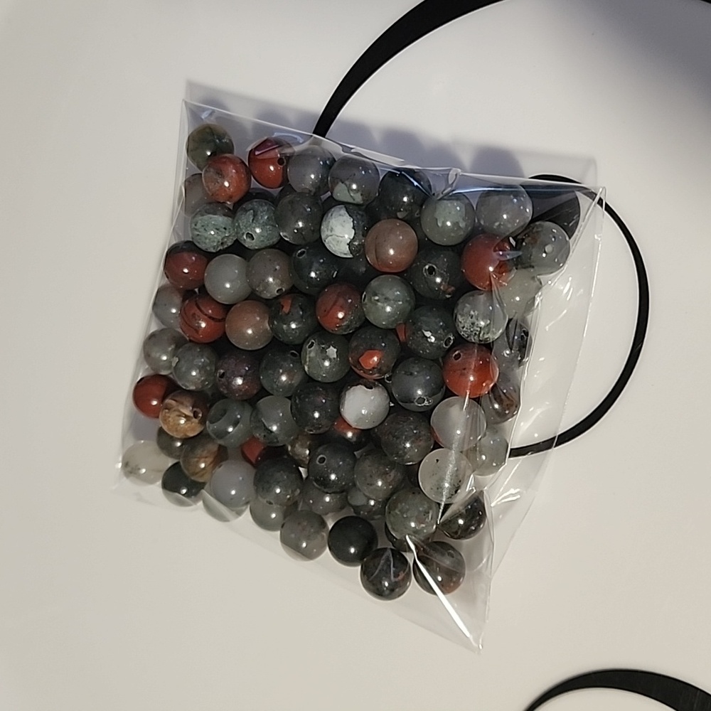 8mm African Bloodstone beads, all natural, 100pcs